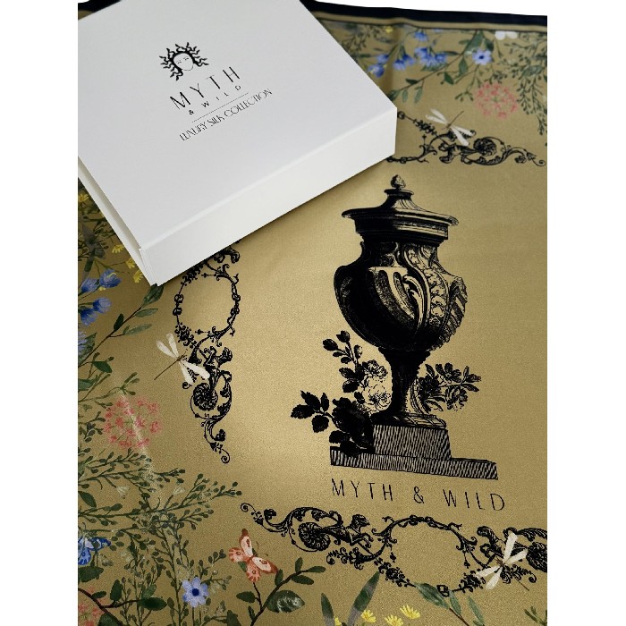 household-goods/clothes-shoes-accessories/myth-and-wild-roman-garden-silk-scarf-gold