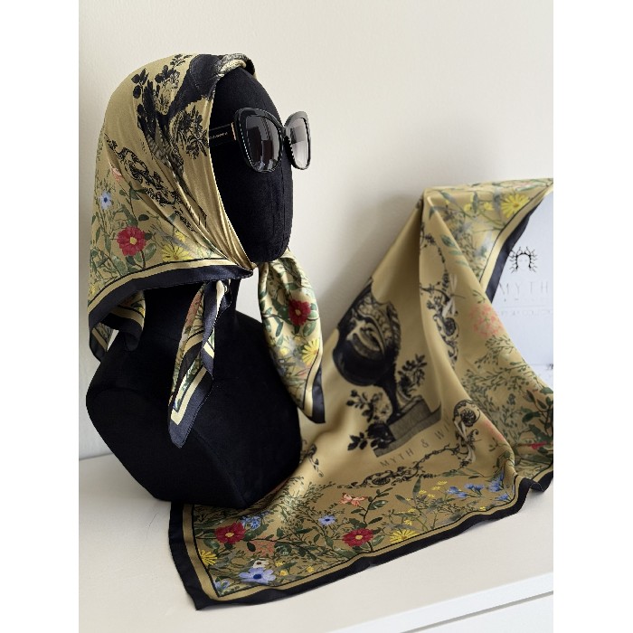 household-goods/clothes-shoes-accessories/myth-and-wild-roman-garden-silk-scarf-gold