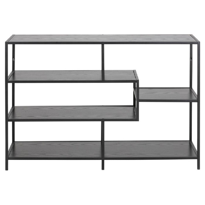 living/shelving-systems/seaford-bookcase-114w-78h-black-ash