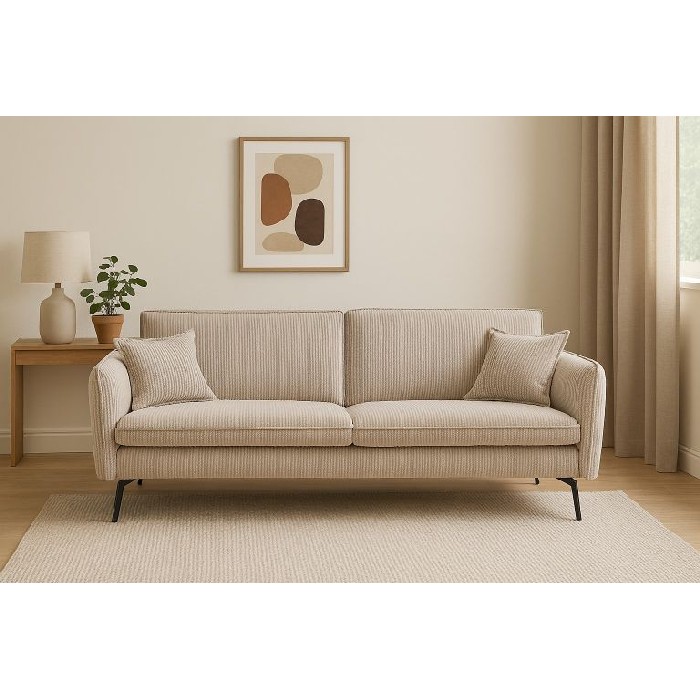 sofas/sofa-beds/sibila-sofa-bed-upholstered-in-beige-corduroy-fabric-with-black-metal-legs
