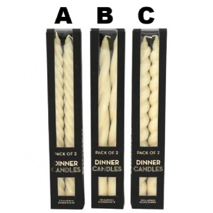 home-decor/candles-home-fragrance/pack-of-2-shiny-candles-30cm-ivory