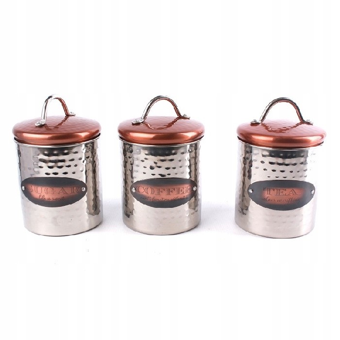 kitchenware/tea-coffee-accessories/teacoffeesugar-canisters-95cm-x-12cm-with-copper-lid-3-assorted