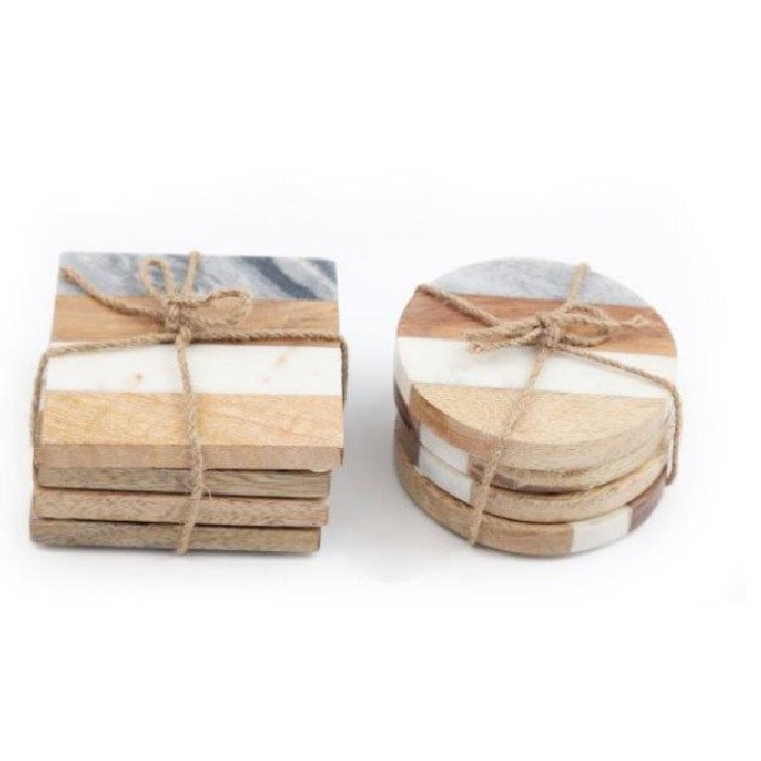tableware/placemats-coasters-trivets/set-of-4-coasters-wood-and-marble-2-assorted