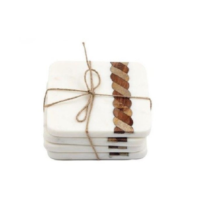 tableware/placemats-coasters-trivets/coasters-set-4-marble-wooden-twist