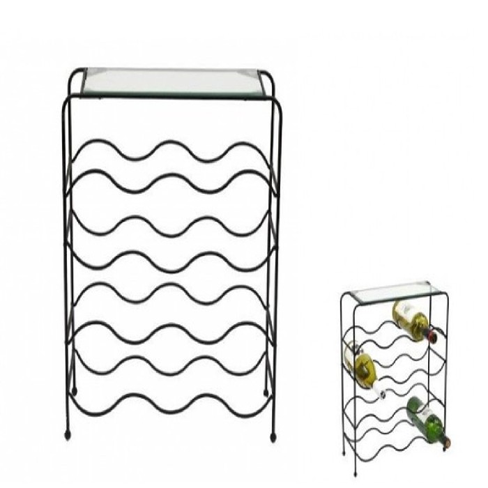 kitchenware/racks-holders-trollies/15-bottle-wine-rack-with-glass-shelf
