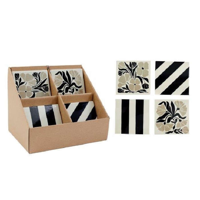tableware/kids-storage-organisation/sil-interiors-stripe-print-coaster-10cm-x-10cm-4-assorted