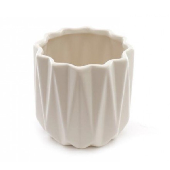 home-decor/indoor-pots-plant-stands/planter-11cm-ribbed-white