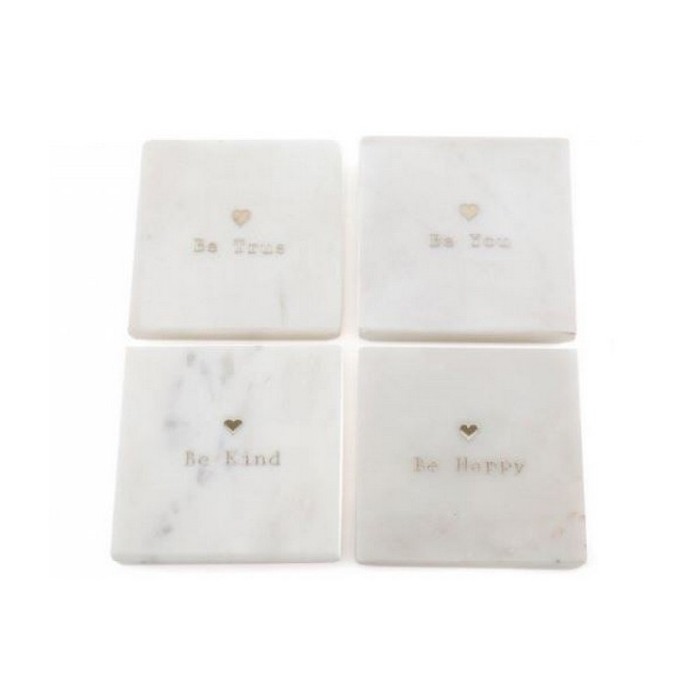 tableware/placemats-coasters-trivets/10cm-x-10cm-set-4-'be'-coasters