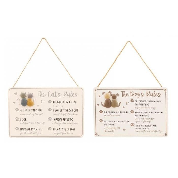 home-decor/wall-decor/decorative-plaque-30cm-x-20cm-cat-and-dog-rules-2-assorted