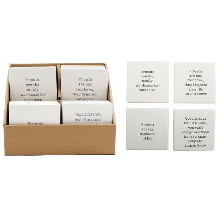 tableware/placemats-coasters-trivets/sil-interiors-friends-decorative-coaster-10cm-x-10cm