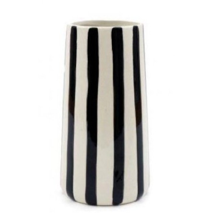 home-decor/vases/neutral-stripe-vase-11cm-x-21cm