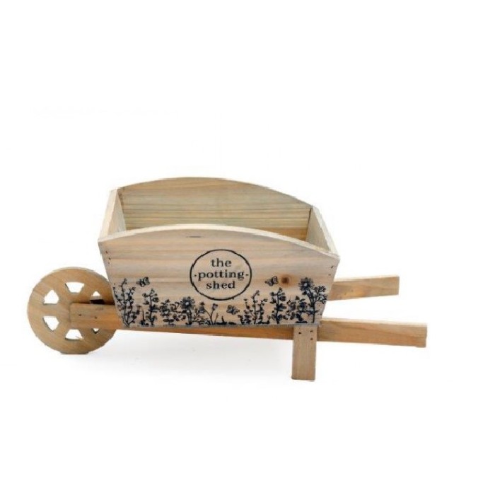 home-decor/indoor-pots-plant-stands/wooden-wheelbarrow-planter-36cm