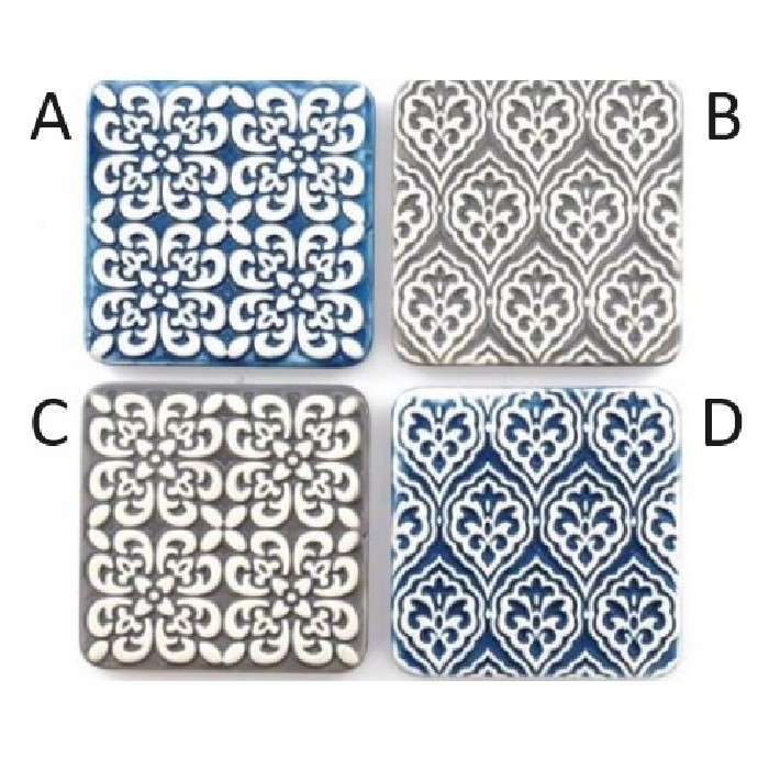 tableware/placemats-coasters-trivets/coaster-10x10cm-embossed-4-assorted