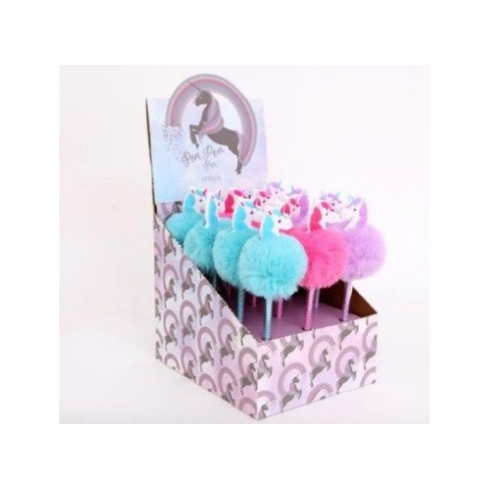 kids-and-stationery/stationery/unicorn-pom-pom-pen-21cm