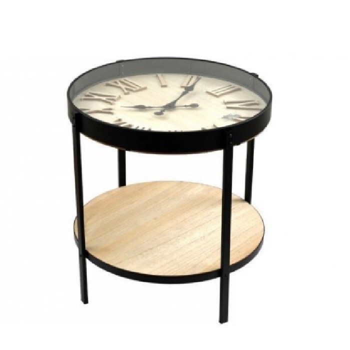 living/coffee-tables/table-50cm-with-wooden-clock-on-top