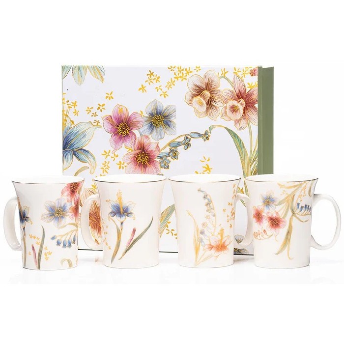 tableware/mugs-cups/the-grange-collection-floral-mug-set-of-4-sm9