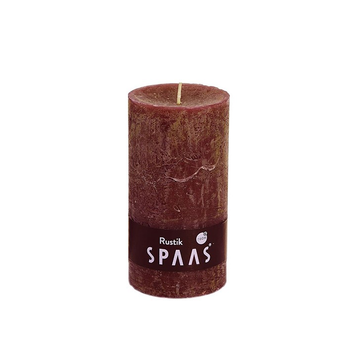 home-decor/candles-home-fragrance/spaas-rustic-pillar-candle-7cm-x-13cm-cinnamon-brown