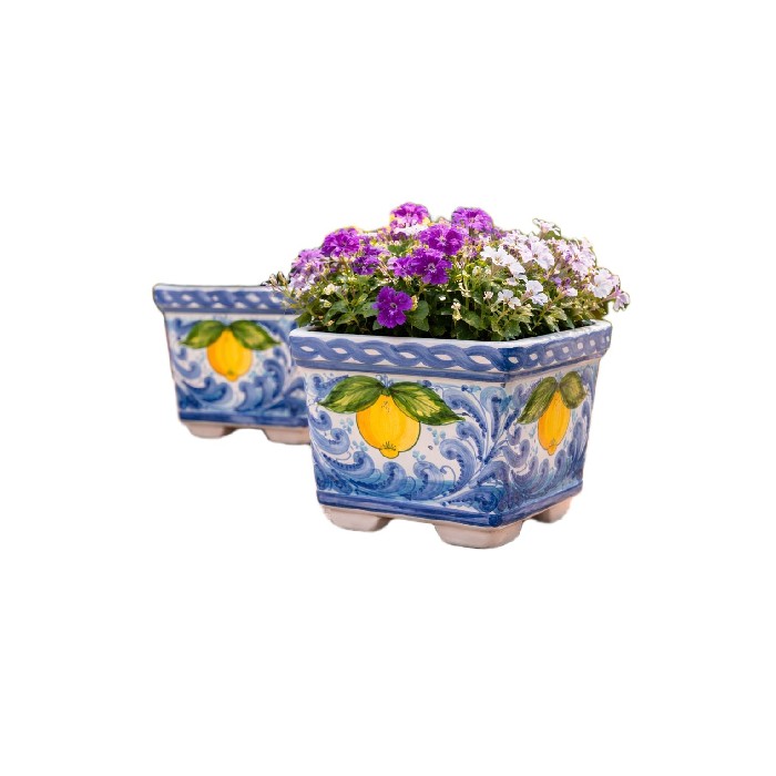 home-decor/indoor-pots-plant-stands/bristow-potteries-hand-painted-square-pot-20cm-2-assorted