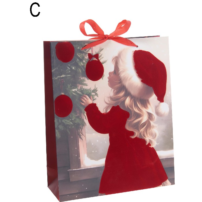 christmas/wrapping-paper-ribbons/christmas-gift-bag-girl-26cm-x-32cm-3-assorted