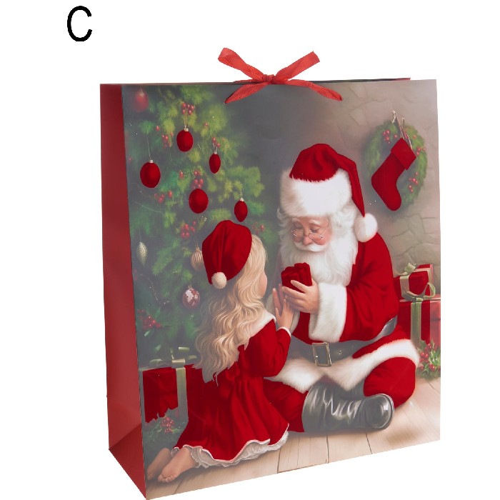 christmas/wrapping-paper-ribbons/christmas-gift-bag-girl-42cm-x-48cm-3-assorted
