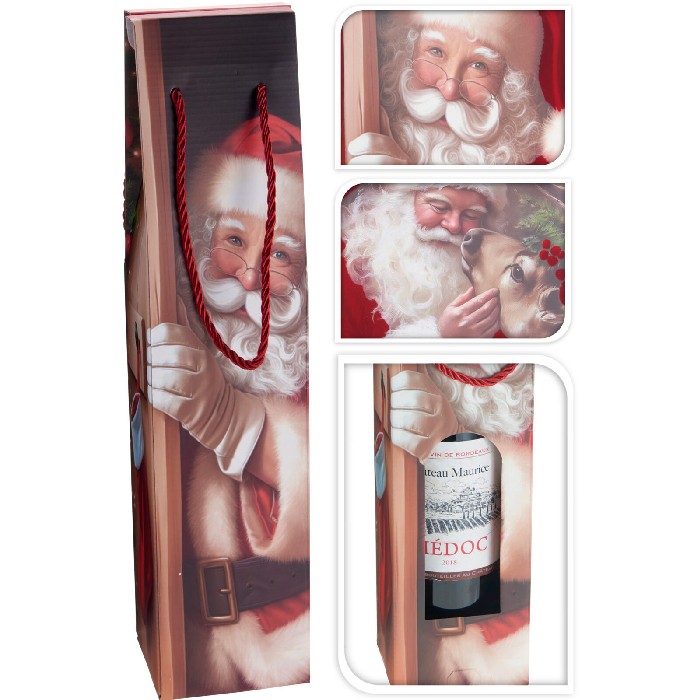 christmas/wrapping-paper-ribbons/christmas-bottle-gift-box-santa-38cm-2-assorted