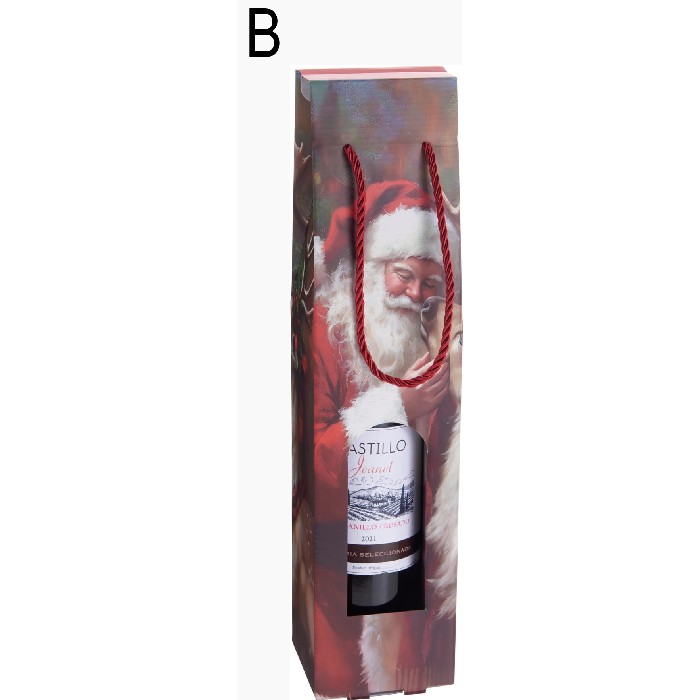 christmas/wrapping-paper-ribbons/christmas-bottle-gift-box-santa-38cm-2-assorted