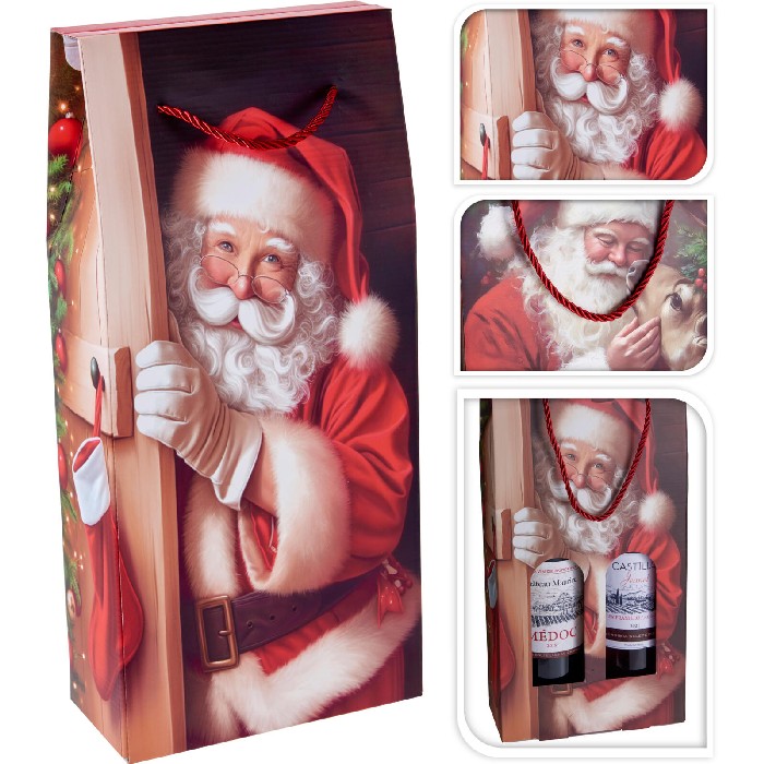 christmas/wrapping-paper-ribbons/christmas-bottle-gift-box-38cm-2-assorted