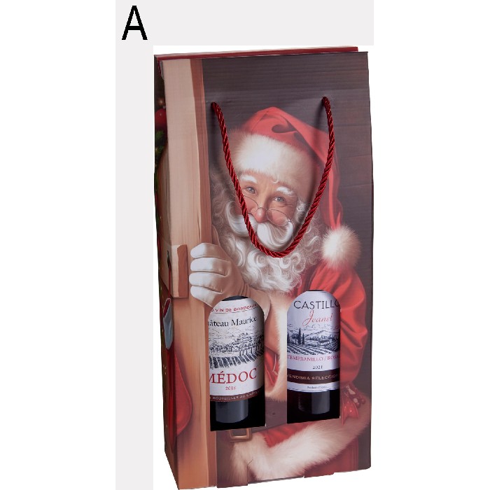 christmas/wrapping-paper-ribbons/christmas-bottle-gift-box-38cm-2-assorted