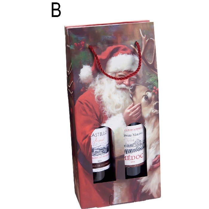 christmas/wrapping-paper-ribbons/christmas-bottle-gift-box-38cm-2-assorted