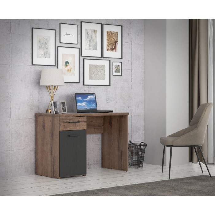 office/office-desks/tokio-desk-with-1-door-and-1-drawer-finished-in-mud-and-black-oak