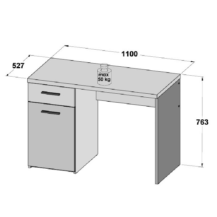 office/office-desks/tokio-desk-with-1-door-and-1-drawer-finished-in-mud-and-black-oak