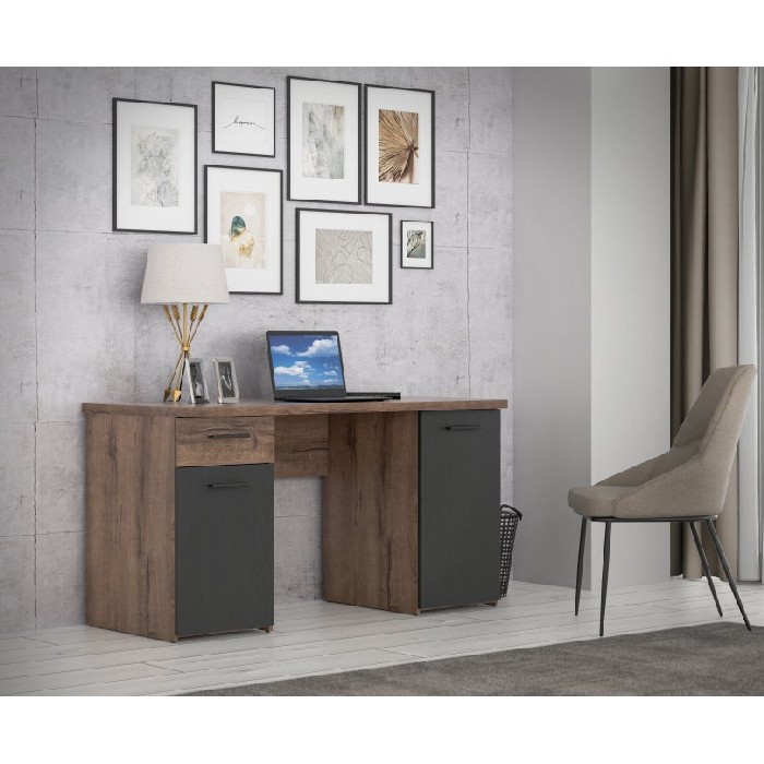 office/office-desks/tokio-desk-with-2-doors-and-1-drawer-finished-in-mud-and-black-oak