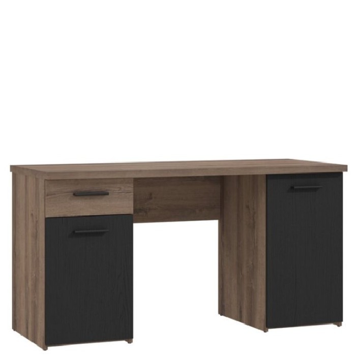 office/office-desks/tokio-desk-with-2-doors-and-1-drawer-finished-in-mud-and-black-oak