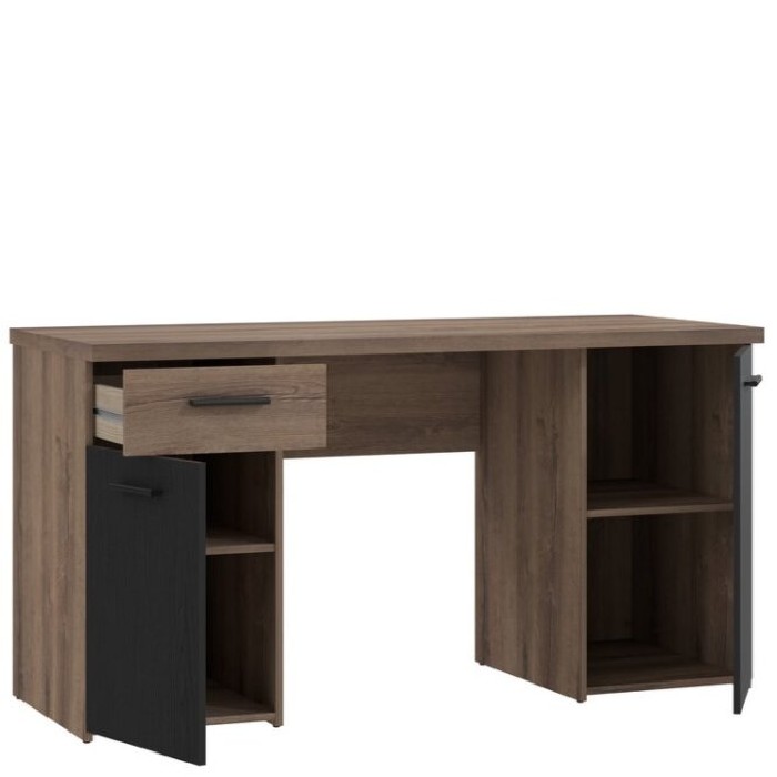 office/office-desks/tokio-desk-with-2-doors-and-1-drawer-finished-in-mud-and-black-oak
