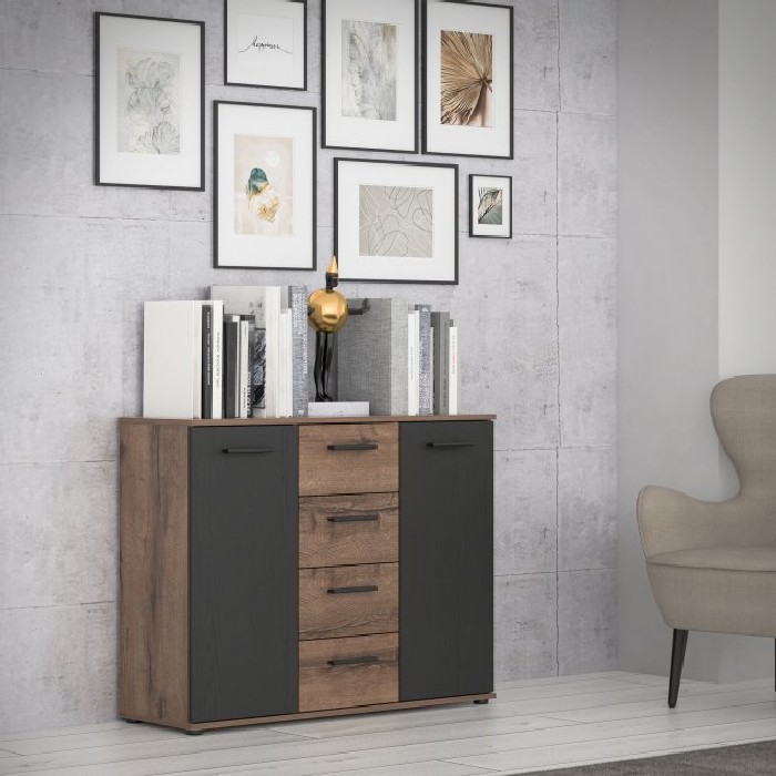 bedrooms/chest-of-drawers/tokio-chest-with-2-doors-and-4-drawers-finished-in-mud-and-black-oak