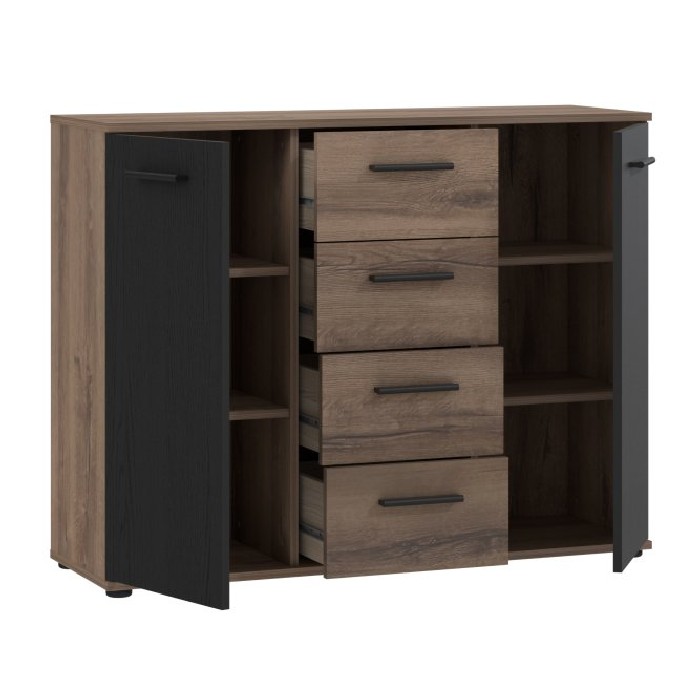 bedrooms/chest-of-drawers/tokio-chest-with-2-doors-and-4-drawers-finished-in-mud-and-black-oak