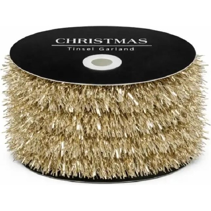 christmas/tinsel-garlands/tinsel-roll-champagne-10m