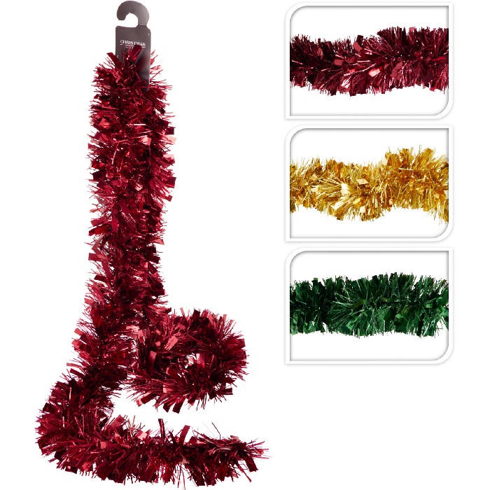 christmas/tinsel-garlands/christmas-tinsel-garland-200cm-3-assorted-colours