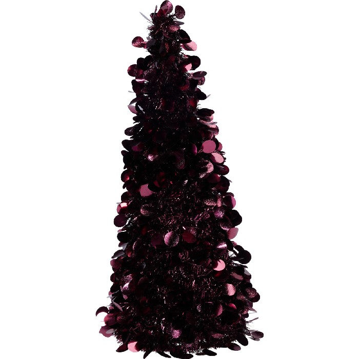 christmas/tinsel-garlands/christmas-tinsel-tree-burgundy-60cm