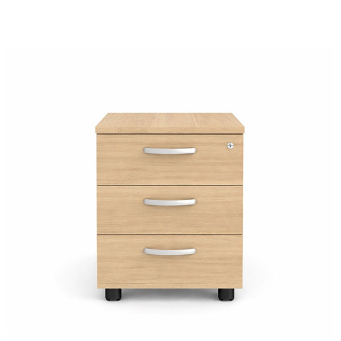 office/bookcases-cabinets/drawers-on-castors-42cm-3-drawer-light-durmast