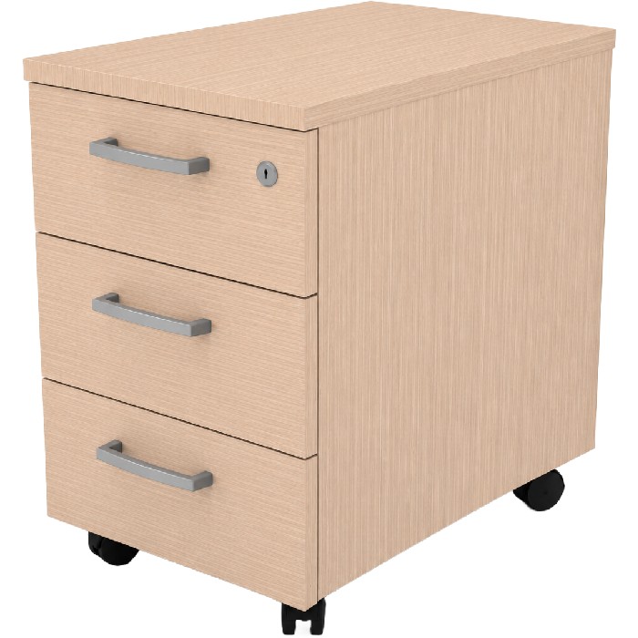 office/bookcases-cabinets/3-drawer-mobile-pedestal-light-oak-34cm