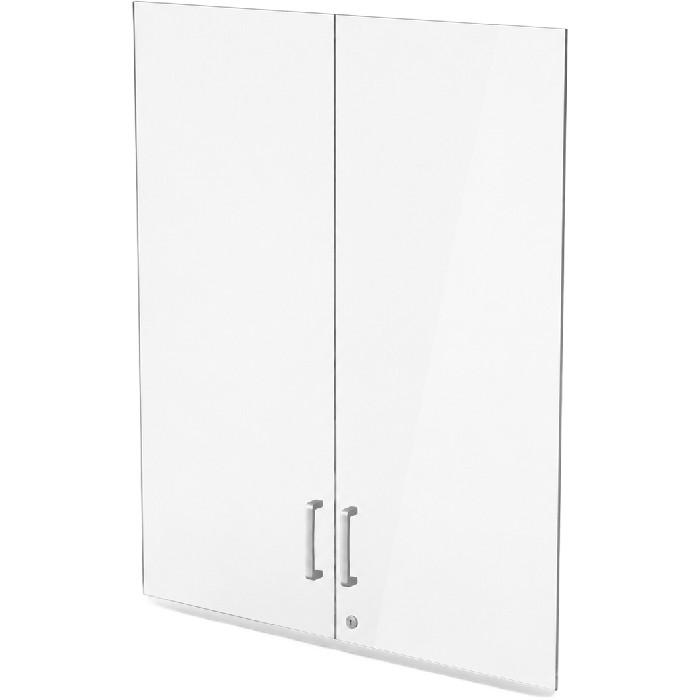 office/bookcases-cabinets/pair-of-top-down-frameless-clear-tempered-glass-doors-h117-9cm-5mm