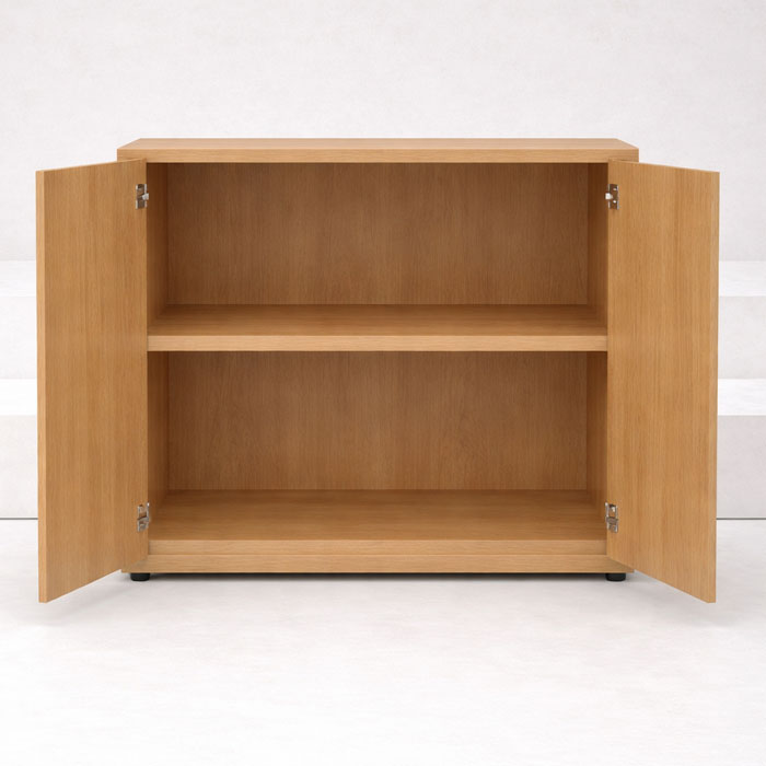 office/bookcases-cabinets/low-office-cabinet-79-5h-x-90w-light-walnut-with-finishing-top-included