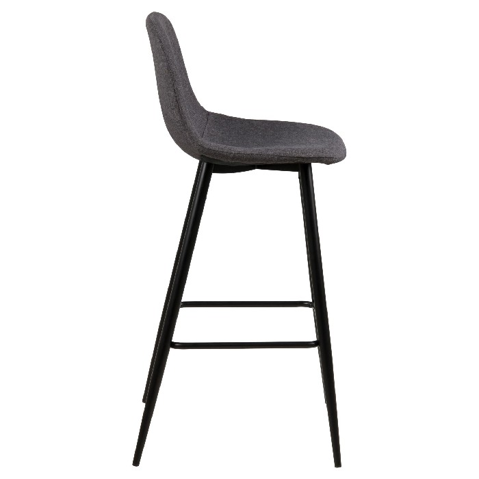 dining/dining-stools/wilma-bar-stool-upholstered-in-sawana-05-dark-grey-fabric-with-black-metal-structure