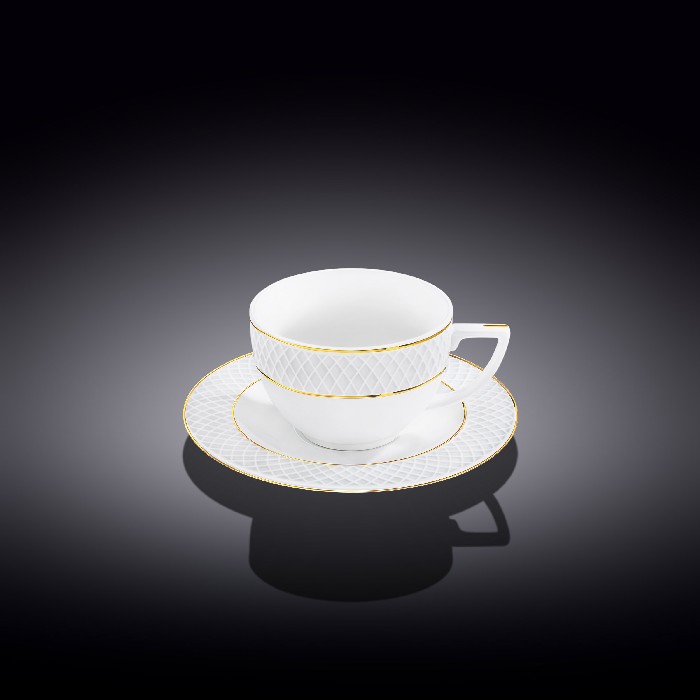 tableware/mugs-cups/wilmax-cappuccino-cup-saucer-with-gold-lines-wl-880102402ab
