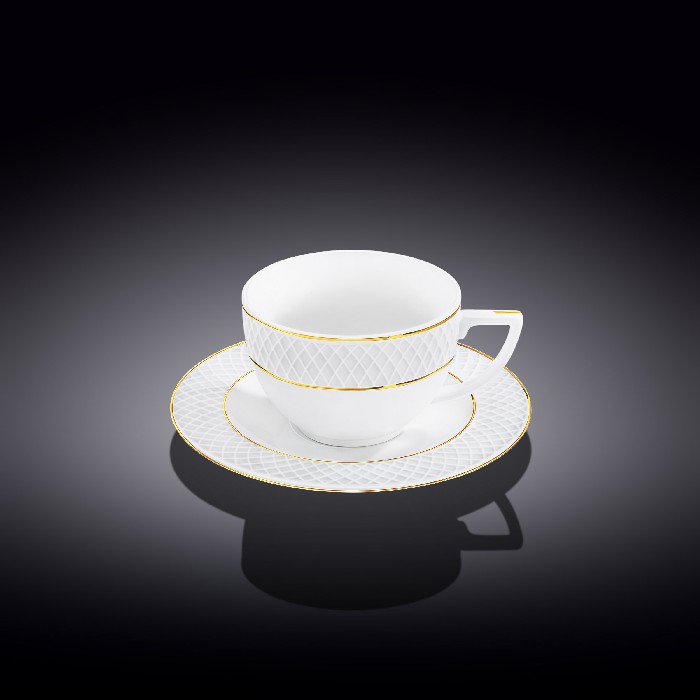 tableware/mugs-cups/wilmax-tea-cup-saucer-with-gold-lines-wl-880102404ab