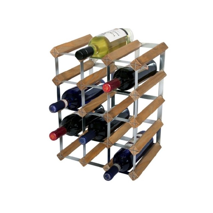 kitchenware/racks-holders-trollies/light-oak-pine-16-bottle-wine-rack