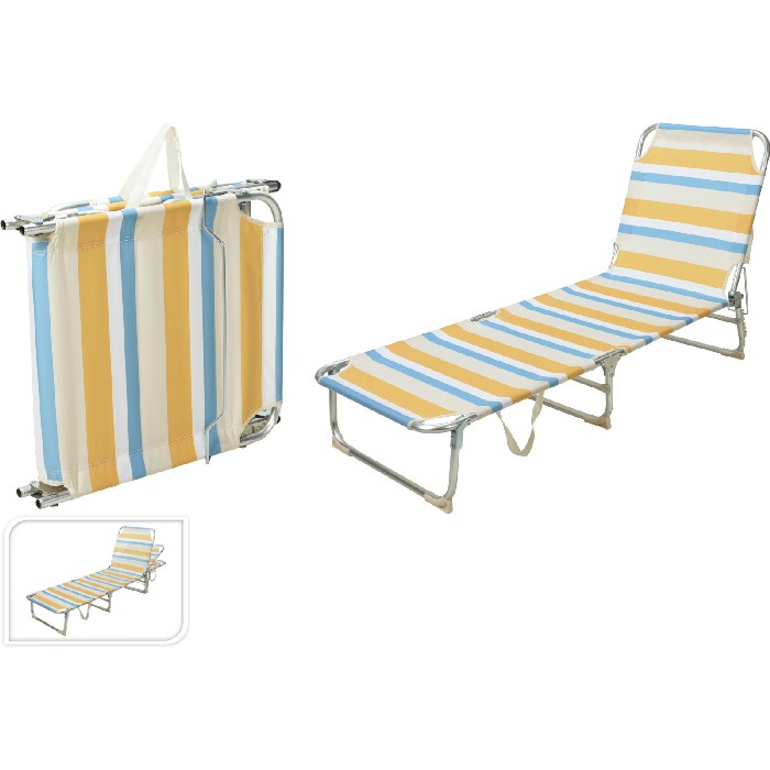 outdoor/swings-sun-loungers-relaxers/camping-bed-aluminium-yellow-stripe