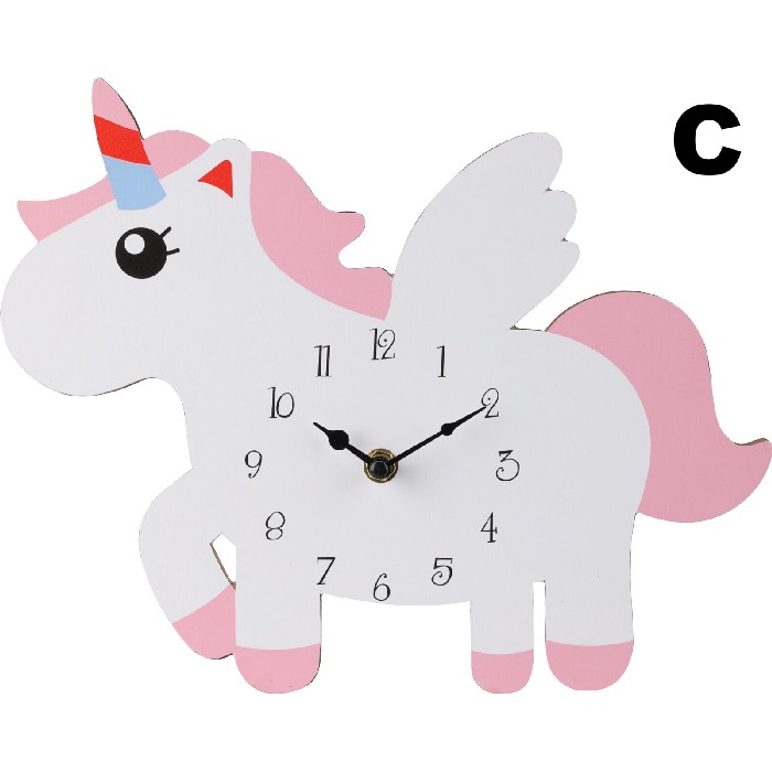 kids-and-stationery/kids-accessories-deco/wall-clock-–-mdf-unicorn-3-assorted-designs