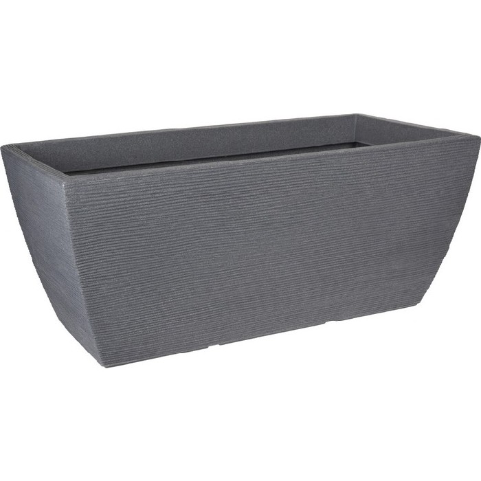gardening/pots-planters-troughs/flowerpot-ribbed-design-80x40x34cm-colour-light-gray